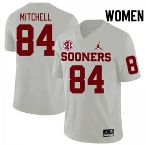 Women Davon Mitchell White Sooners 2024 SEC Conference College Football #84 Jersey 654202-183