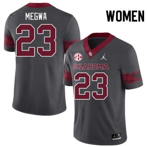 Women Emeka Megwa Charcoal OU 2024 SEC Conference #23 Jersey 744819-308