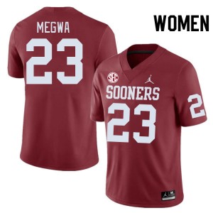 Women Emeka Megwa Crimson OU 2024 SEC Conference #23 Jersey 942332-683