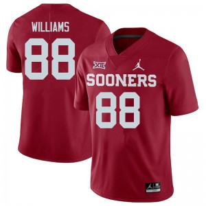 Women Greydon Williams Crimson Oklahoma Sooners College Football #88 Jersey 727292-678