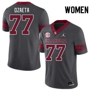 Women Heath Ozaeta Charcoal OU 2024 SEC Conference #77 Jersey 144901-875