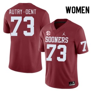 Women Isaiah Autry-Dent Crimson OU 2024 SEC Conference #73 Jersey 770969-770