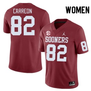 Women Ivan Carreon Crimson OU 2024 SEC Conference #82 Jersey 498743-327