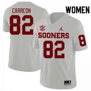 Women Ivan Carreon White Oklahoma 2024 SEC Conference College Football #82 Jersey 823464-226