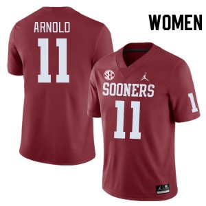 Women Jackson Arnold Crimson OU 2024 SEC Conference #11 Jersey 641278-139