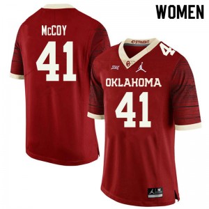 Women Jake McCoy Retro OU Jordan Brand College Football #41 Jersey 357757-992