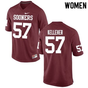 Women Kasey Kelleher Crimson OU College Football #51 Jersey 584061-914