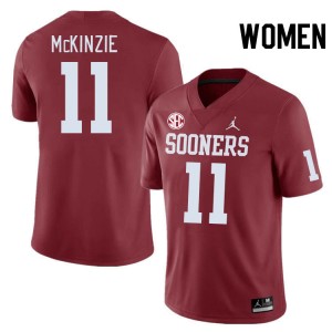 Women Kobie McKinzie Crimson Oklahoma 2024 SEC Conference #11 Jersey 257466-373