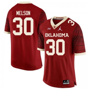 Women Major Melson Retro Oklahoma Sooners College Football #30 Jersey 201972-613