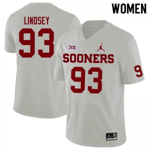 Women Reed Lindsey White OU Jordan Brand College Football #93 Jersey 828207-107