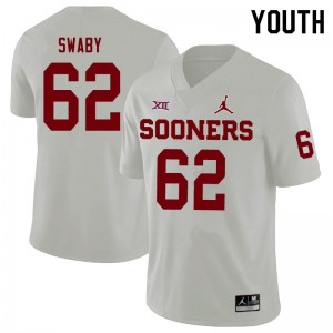 Youth David Swaby White OU Sooners Jordan Brand College Football #62 Jersey 916746-964