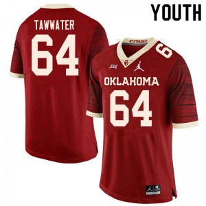 Youth Ben Tawwater Retro OU College Football #64 Jersey 602804-844
