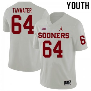 Youth Ben Tawwater White Oklahoma Sooners College Football #64 Jersey 437813-893