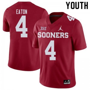 Youth Chandler Morris Crimson Oklahoma Sooners College Football #4 Jersey 836030-612