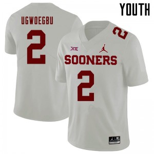 Youth David Ugwoegbu White OU Sooners Jordan Brand College Football #2 Jersey 530310-375