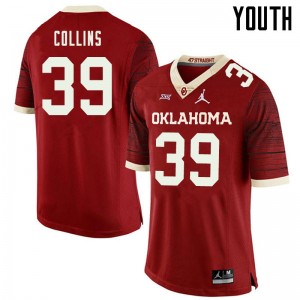 Youth Doug Collins Retro Oklahoma Sooners Jordan Brand College Football #39 Jersey 606076-436