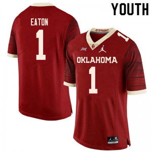 Youth Joshua Eaton Retro OU Sooners College Football #1 Jersey 493989-743
