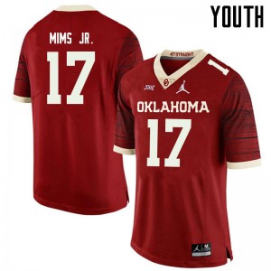 Youth Marvin Mims Retro Oklahoma Jordan Brand College Football #17 Jersey 711494-747