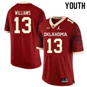 Youth Caleb Williams Retro OU Sooners College Football #13 Jersey 881865-971