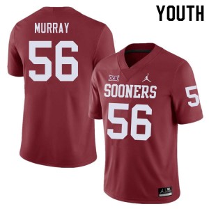 Youth Chris Murray Crimson OU Sooners College Football #56 Jersey 442397-738