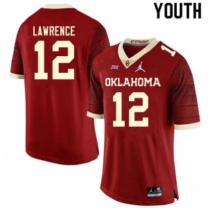 Youth Key Lawrence Retro Oklahoma College Football #12 Jersey 804858-873