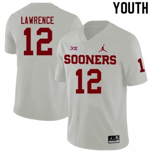 Youth Key Lawrence White Oklahoma College Football #12 Jersey 696914-312