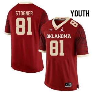 Youth Austin Stogner Retro Oklahoma Sooners College Football #81 Jersey 611531-395