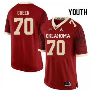 Youth Cayden Green Retro Oklahoma College Football #70 Jersey 426594-262