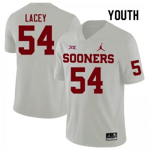 Youth Jacob Lacey White OU College Football #54 Jersey 685744-473