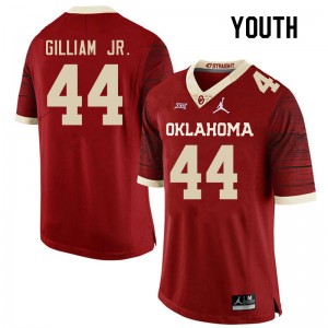Youth Kelvin Gilliam Jr. Retro Oklahoma Sooners College Football #44 Jersey 508191-526
