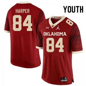 Youth Brandon Harper Retro Oklahoma College Football #84 Jersey 366419-927