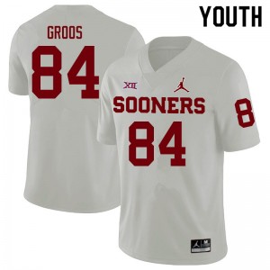 Youth Carsten Groos White OU College Football #84 Jersey 564273-573