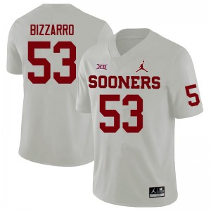 Youth Cory Bizzarro White OU Sooners College Football #53 Jersey 940348-361