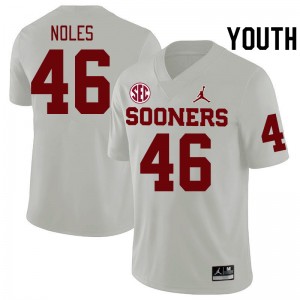 Youth Dax Noles White Oklahoma 2024 SEC Conference College Football #46 Jersey 886856-459