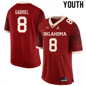 Youth Dillon Gabriel Retro Oklahoma College Football #8 Jersey 361693-365