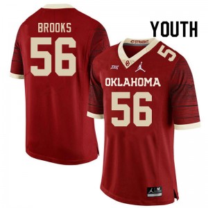 Youth Eugene Brooks Retro Oklahoma College Football #56 Jersey 675107-417