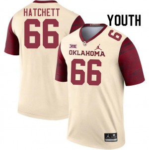 Youth Geirean Hatchett Cream Oklahoma College Football #66 Jersey 397959-674