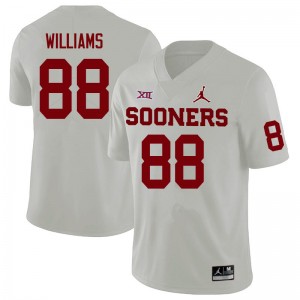 Youth Greydon Williams White OU Sooners College Football #88 Jersey 864845-493