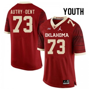 Youth Isaiah Autry-Dent Retro OU Sooners College Football #73 Jersey 297932-630