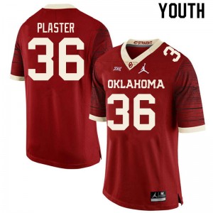 Youth Josh Plaster Retro Oklahoma Sooners College Football #36 Jersey 402025-972