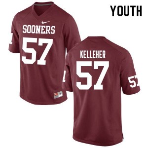 Youth Kasey Kelleher Crimson OU College Football #51 Jersey 783427-784