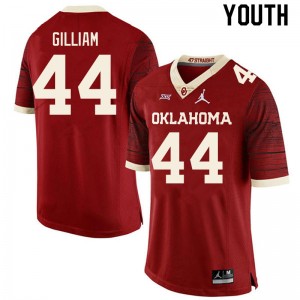 Youth Kelvin Gilliam Retro Sooners College Football #44 Jersey 402056-702