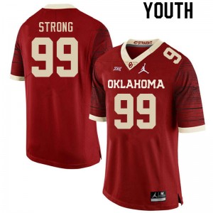 Youth Markus Strong Retro OU College Football #99 Jersey 693149-345