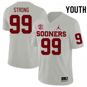 Youth Markus Strong White Oklahoma 2024 SEC Conference College Football #99 Jersey 123496-247