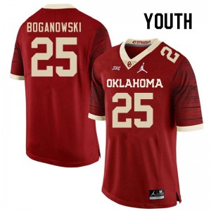 Youth Michael Boganowski Retro Oklahoma Sooners College Football #25 Jersey 173839-921