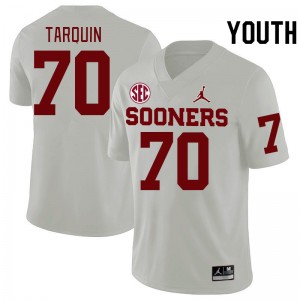 Youth Michael Tarquin White Sooners 2024 SEC Conference College Football #70 Jersey 617758-703