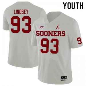 Youth Reed Lindsey White OU Jordan Brand College Football #93 Jersey 389927-226