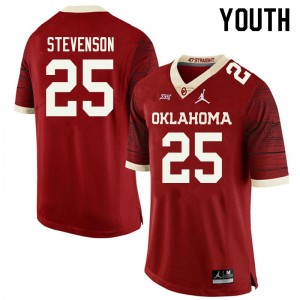 Youth Rhamondre Stevenson Retro Sooners Jordan Brand College Football #25 Jersey 462920-199