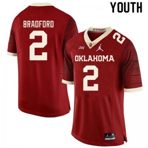 Youth Tre Bradford Retro OU College Football #2 Jersey 108249-902